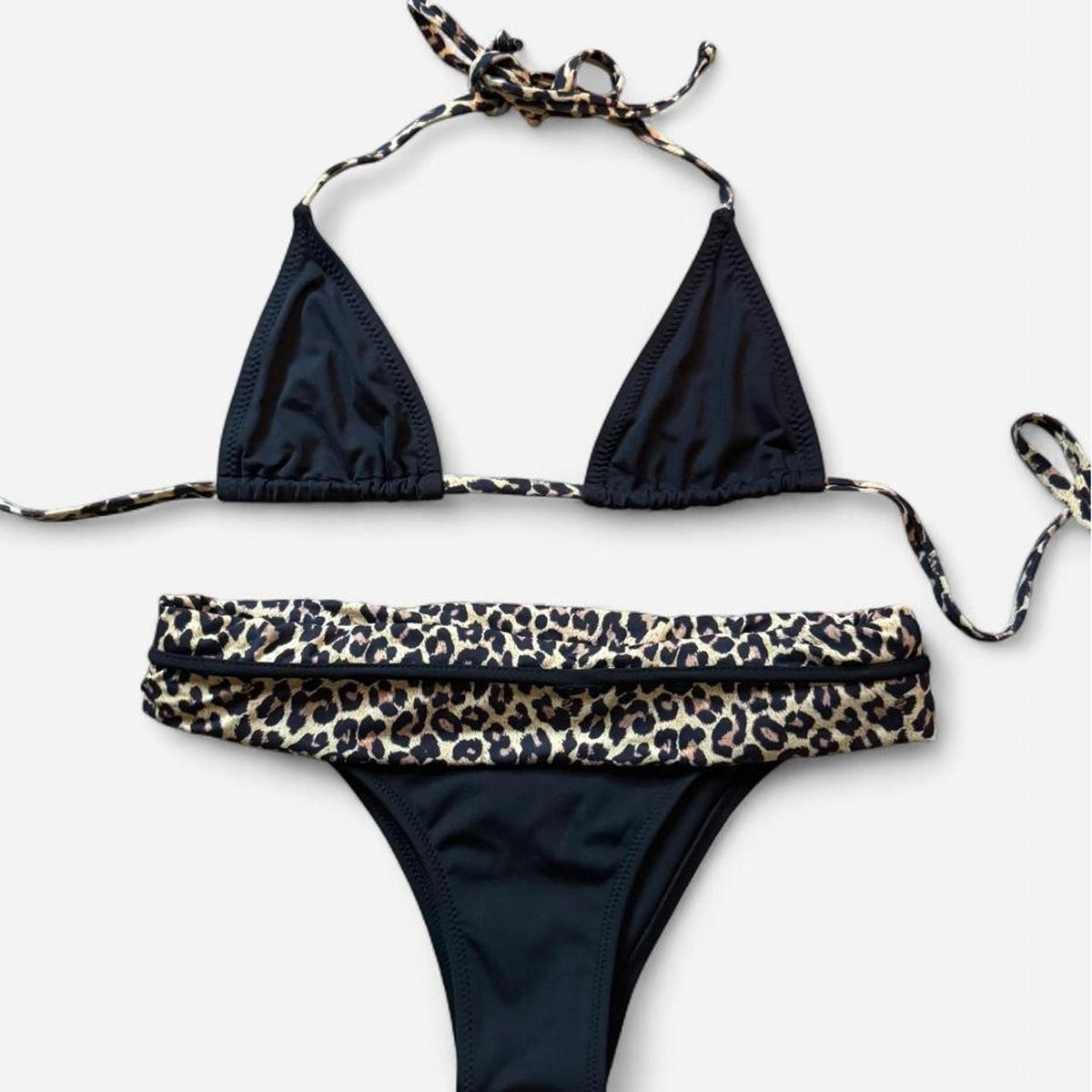 Leopard Triangle Top