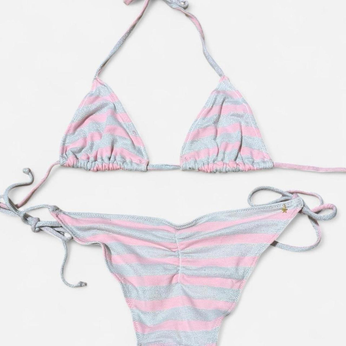 Pink Stripe Triangle Top